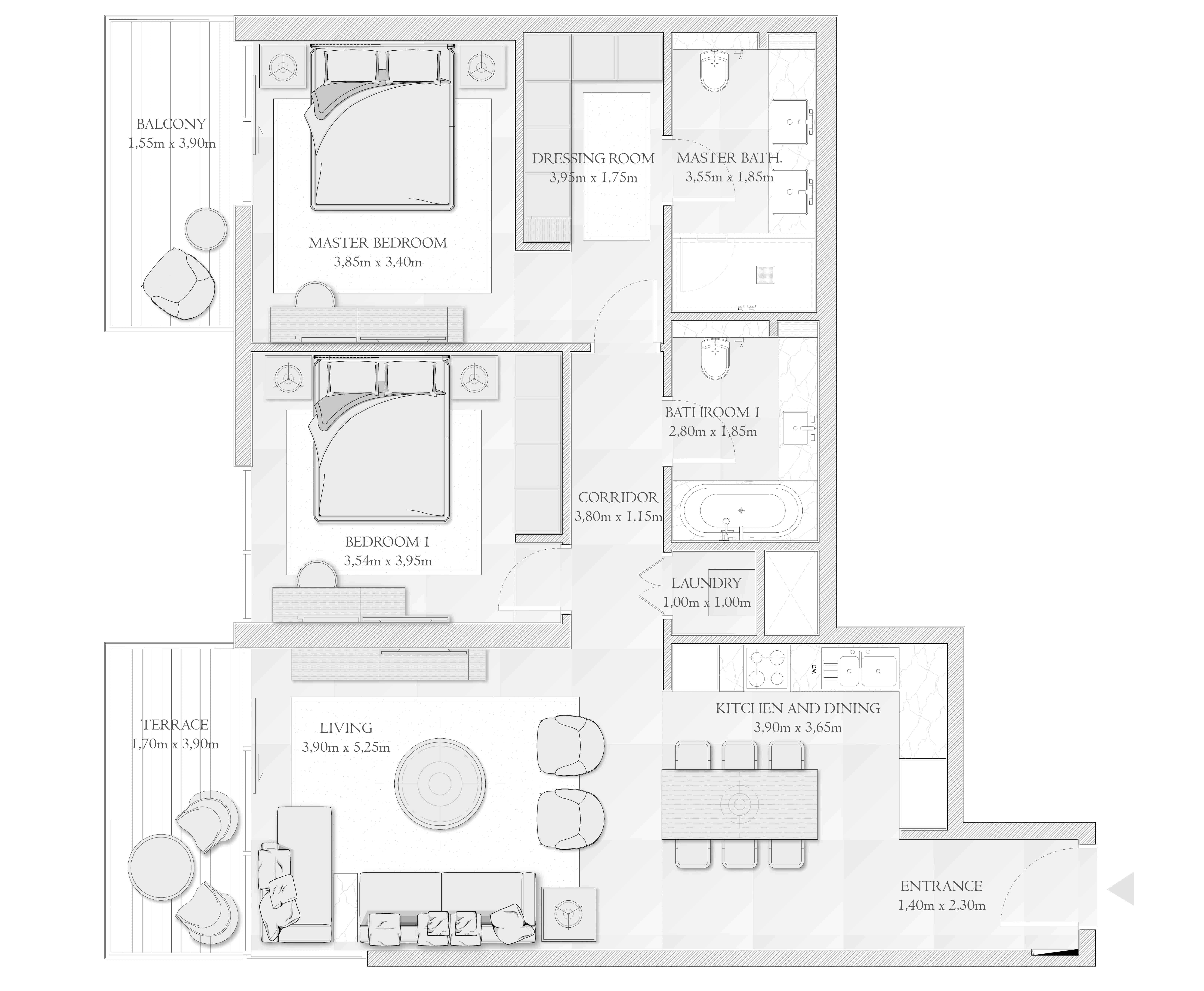 Seashore by Emaar 2 bedroom type B